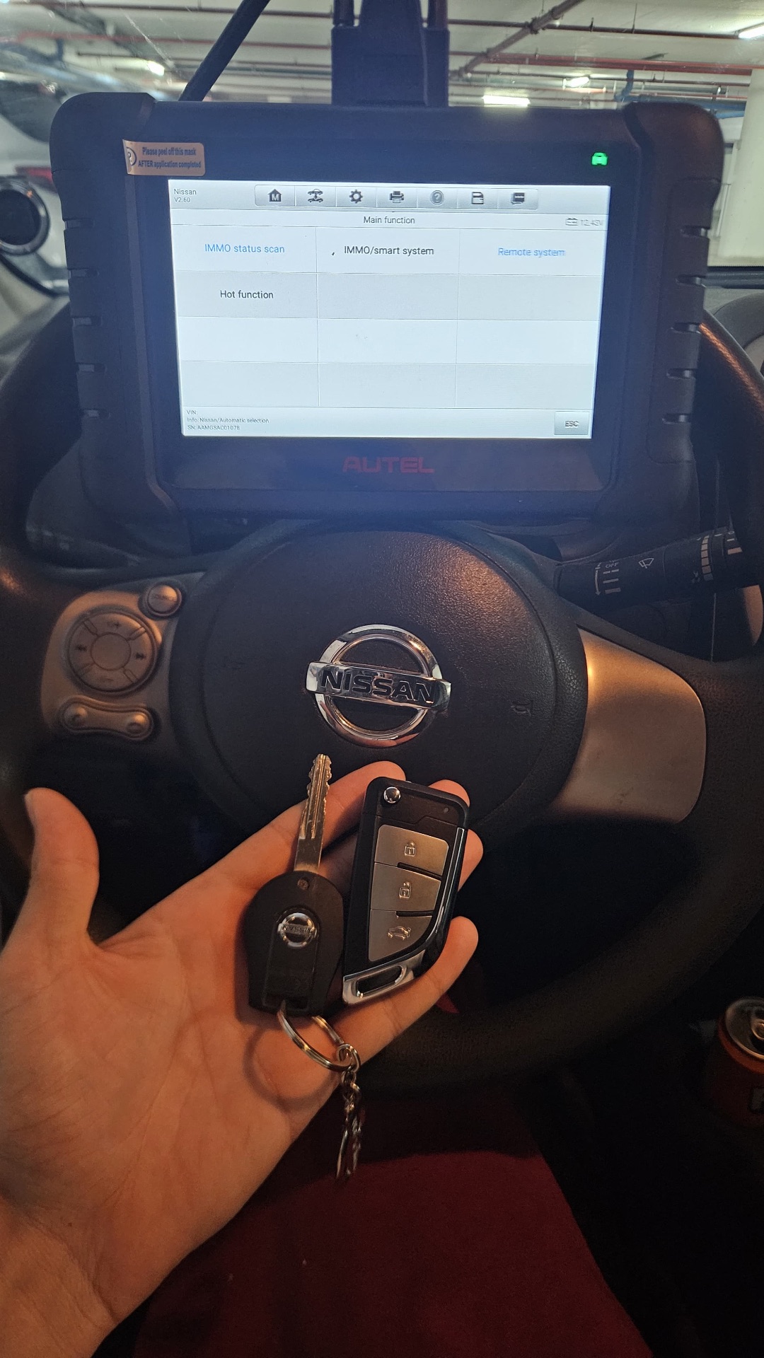 שכפול מפתח לרכב Nissan Micra