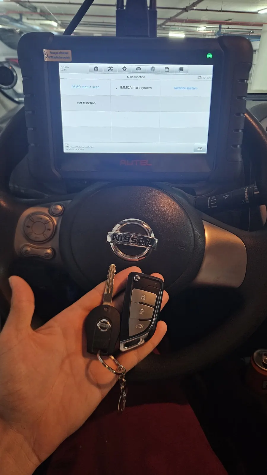 שכפול מפתח לרכב Nissan Micra
